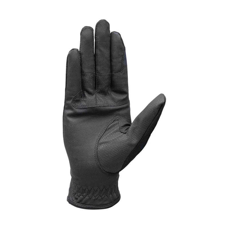 Coldstream Blakelaw Diamante Riding Gloves Adults - Black/Silver-2